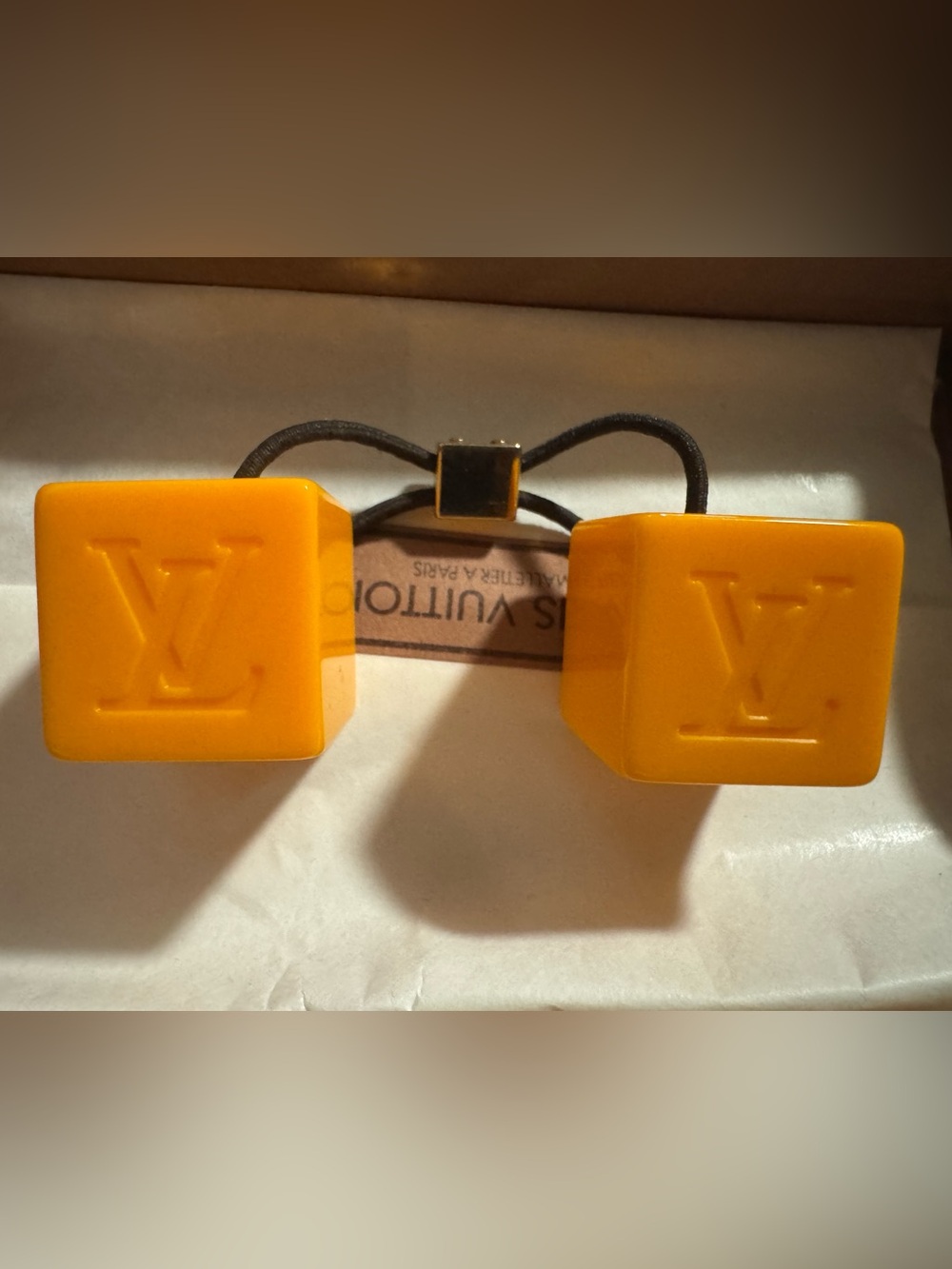 Louis Vuitton Cube hair tie